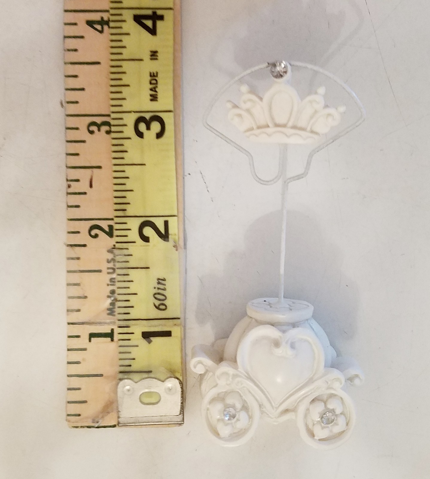 (Set of 6) Rhinestone Cinderella Carriage Place Card Holder Sweet 16 / Wedding