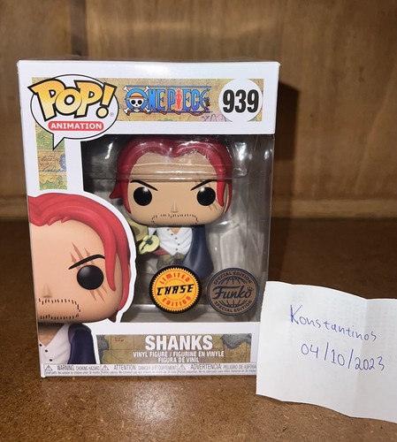 Funko Pop One Piece - Shanks - Exclusive - 939 Chase Edition NEW | eBay