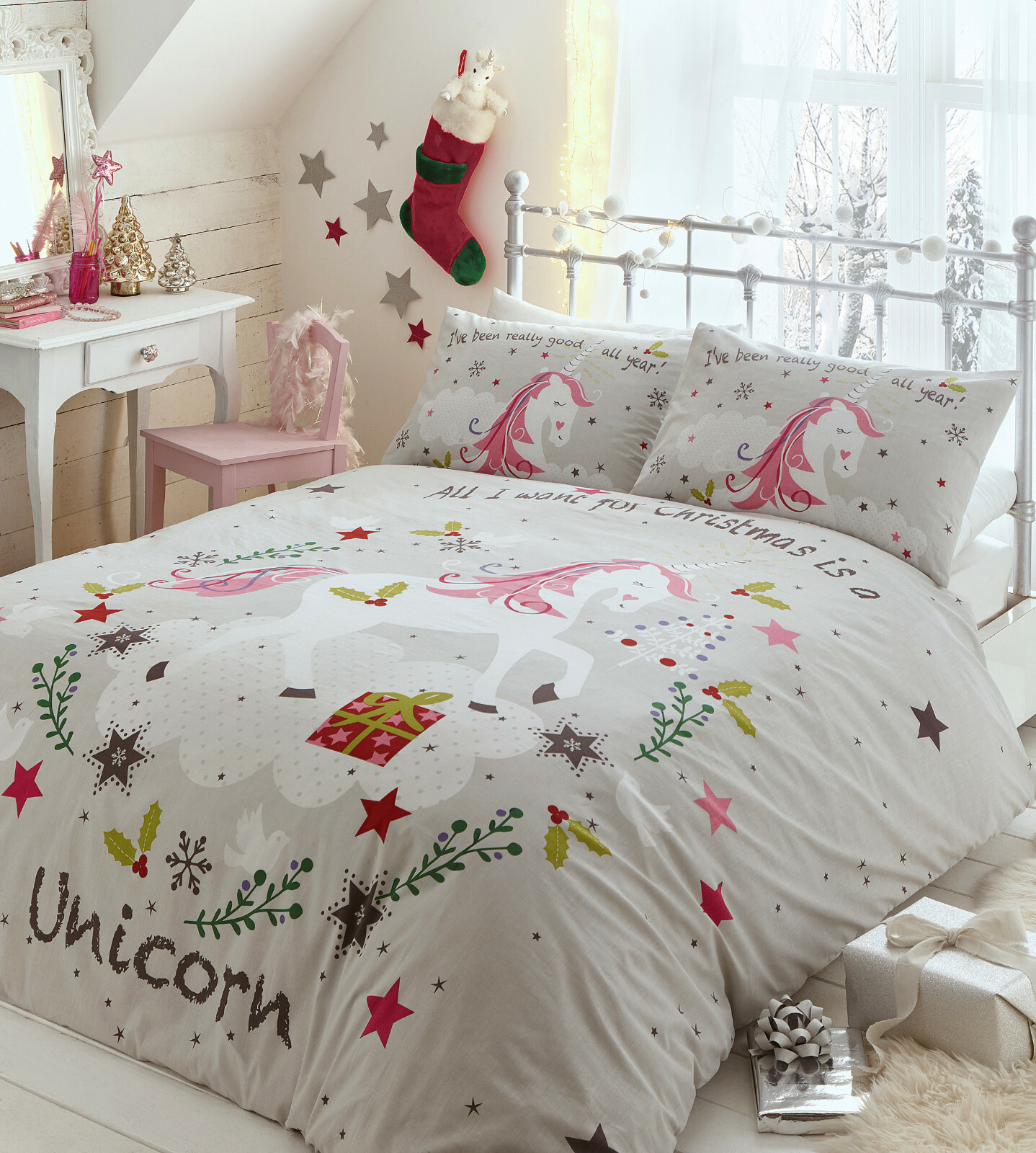 kids christmas bedding