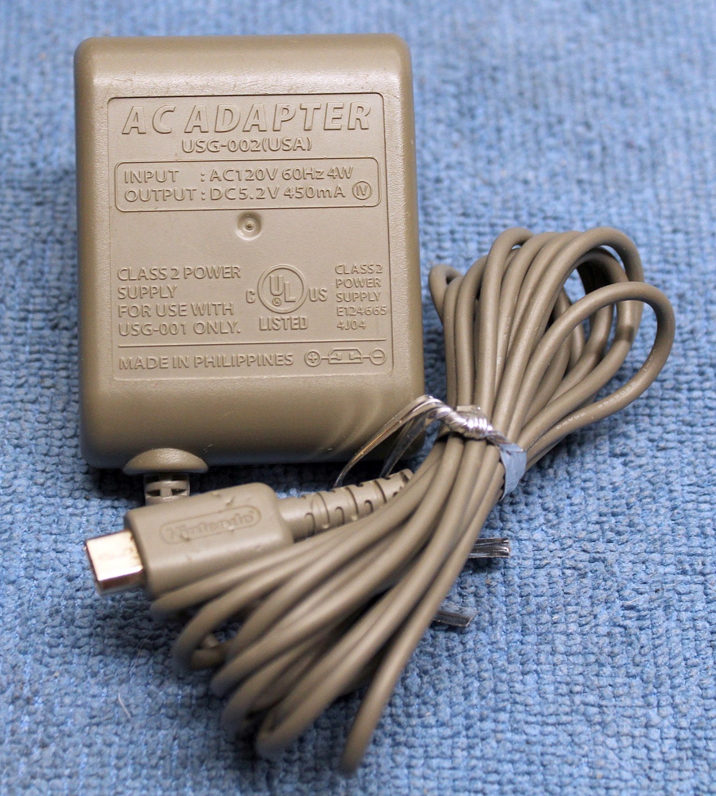 *GENUINE* NINTENDO DS LITE AC ADAPTER 5.2V 450MA USG002 eBay