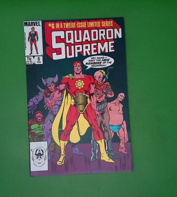 SQUADRON SUPREME #6 VOL. 1 8.0 MARVEL COMIC BOOK H61-252