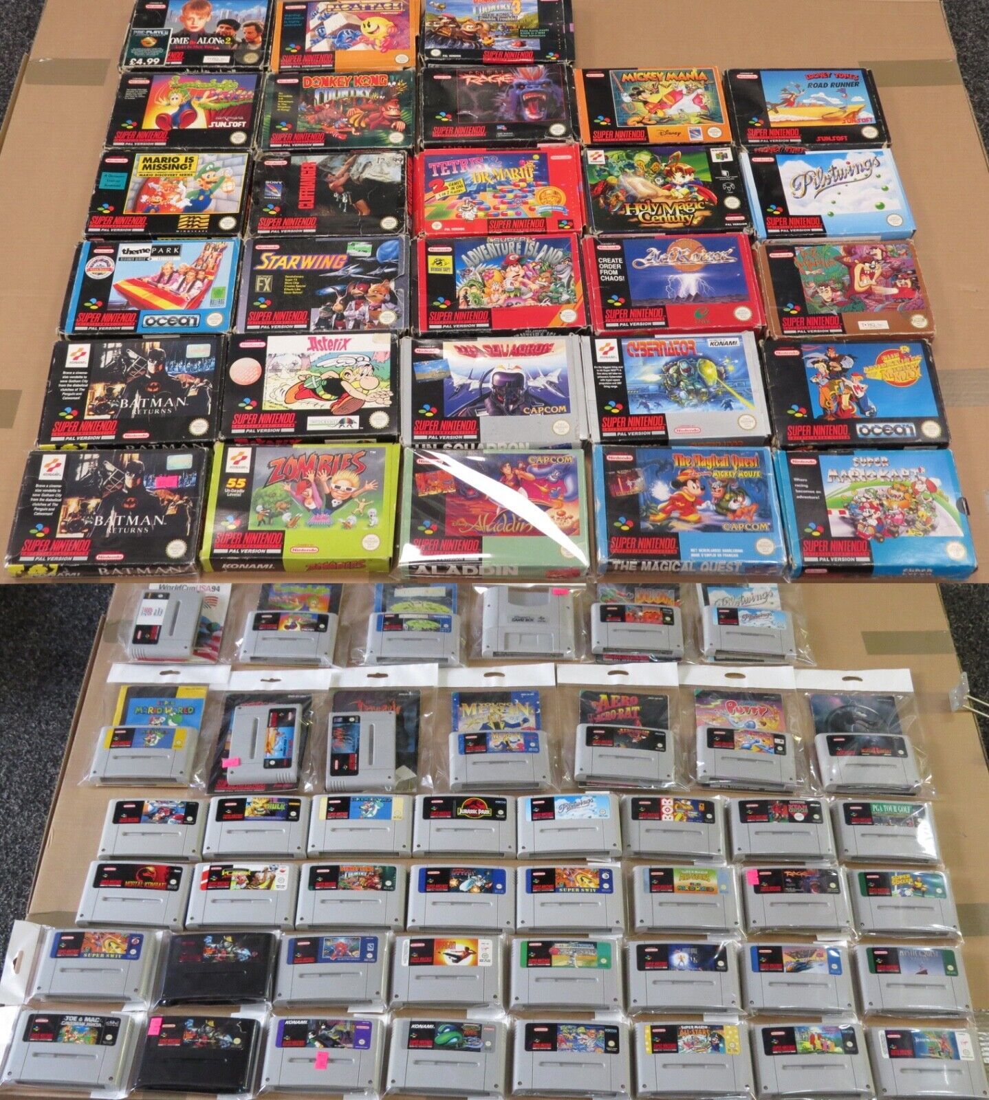 Super Nintendo SNES Games & Consoles Boxed & Unboxed + Super Nintendo SNES Games & Consoles Boxed & Unboxed +