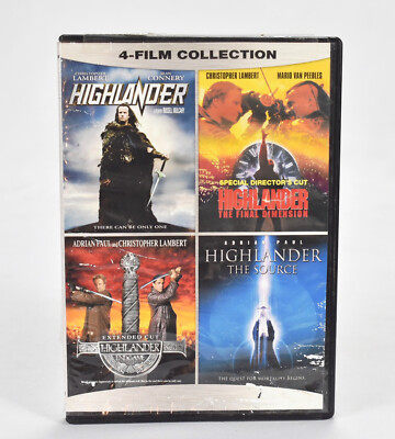 Highlander 4 Film Collection DVD 2015 Final Dimension Endgame The Source