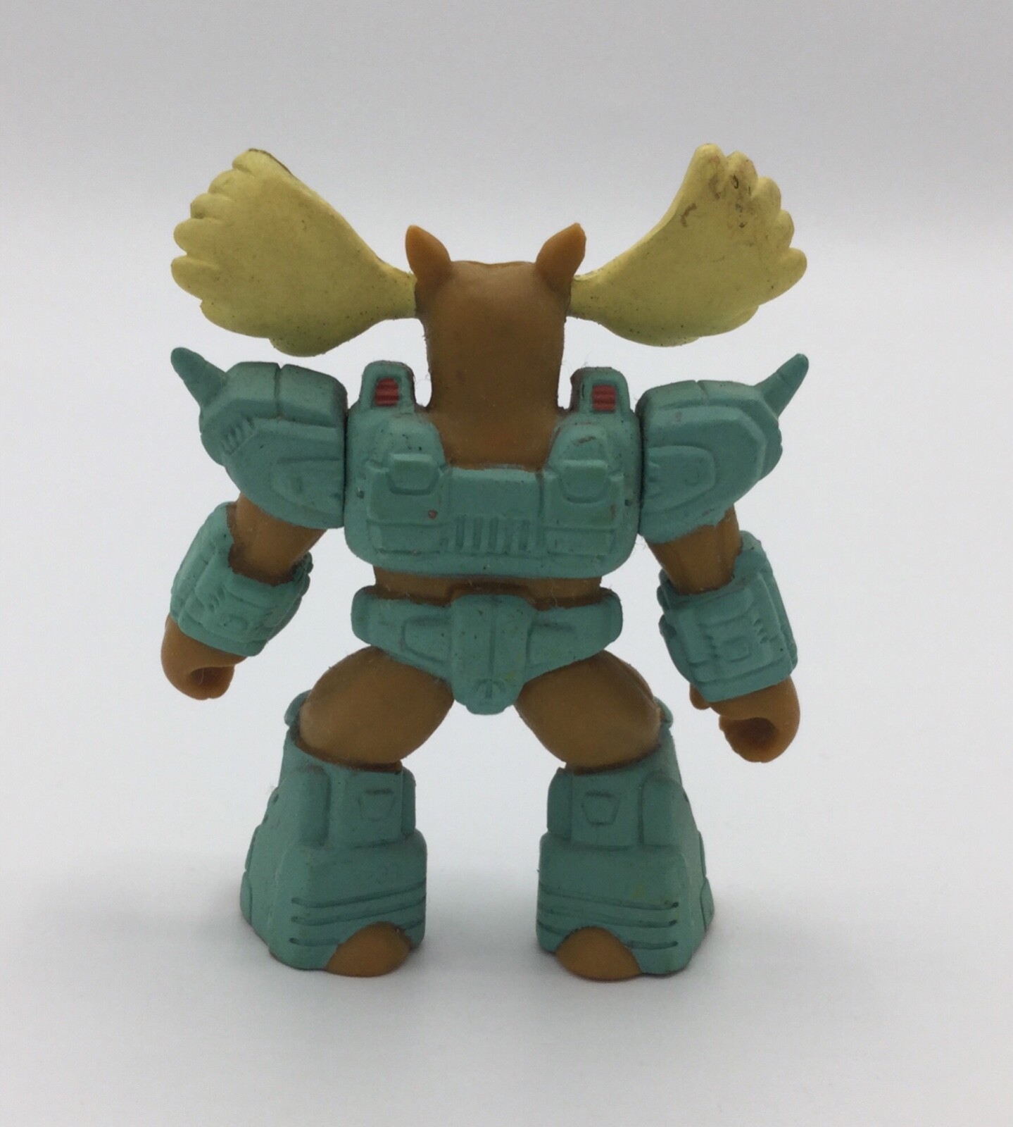 Battle Beasts #33 Major Moose w Rub (Wood).  Vintage Hasbro Takara Beast