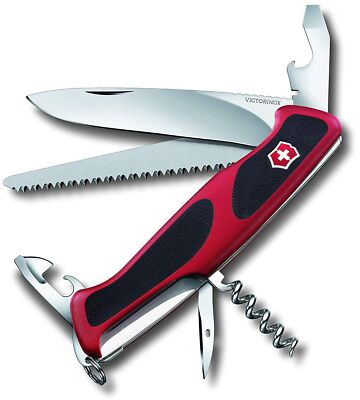 Victorinox RANGERGRIP 55 RED/Black Большой швейцарский армейский нож 0.9563.C