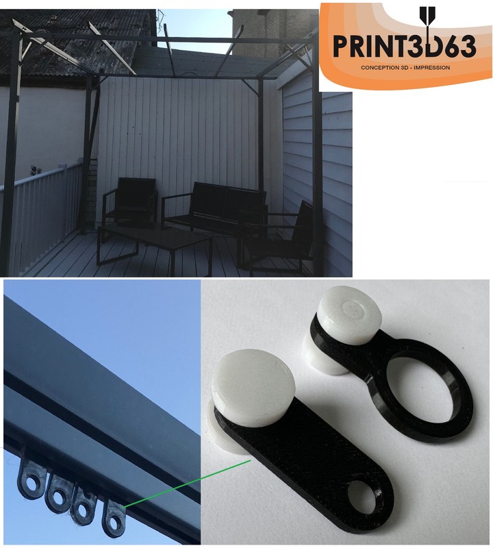 Roulette Pour Pergola 3x3 