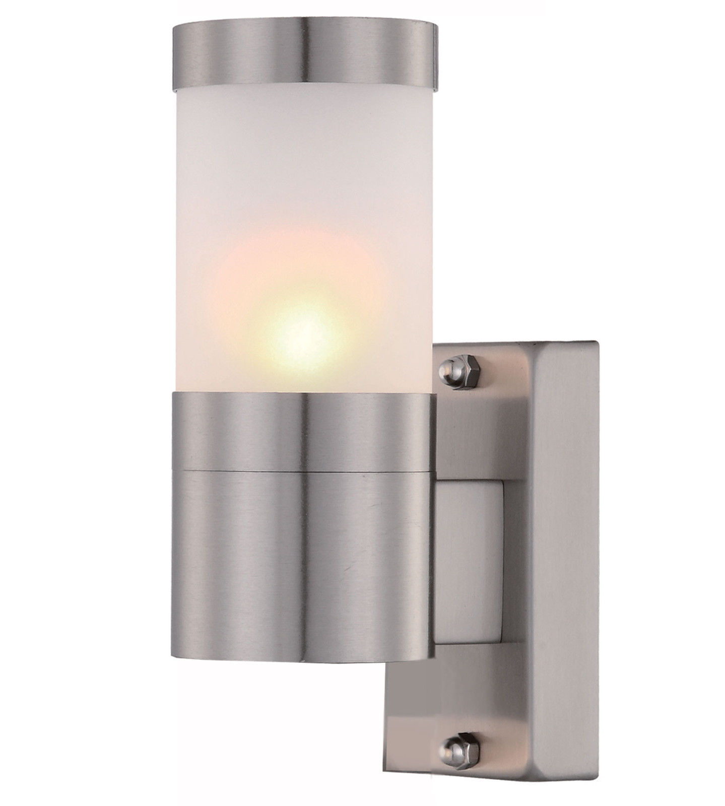 LED G9 Single Stainless Steel Wall Light Outdoor Light Frosted Glass