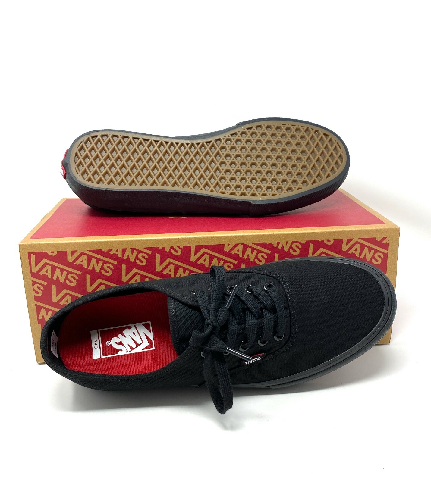 VANS Authentic Pro POPCUSH Black Low Top Classic Mens Shoes All Size  VN000Q0DBKA: купить с доставкой из США, цена 7 135 руб - (133891747734)