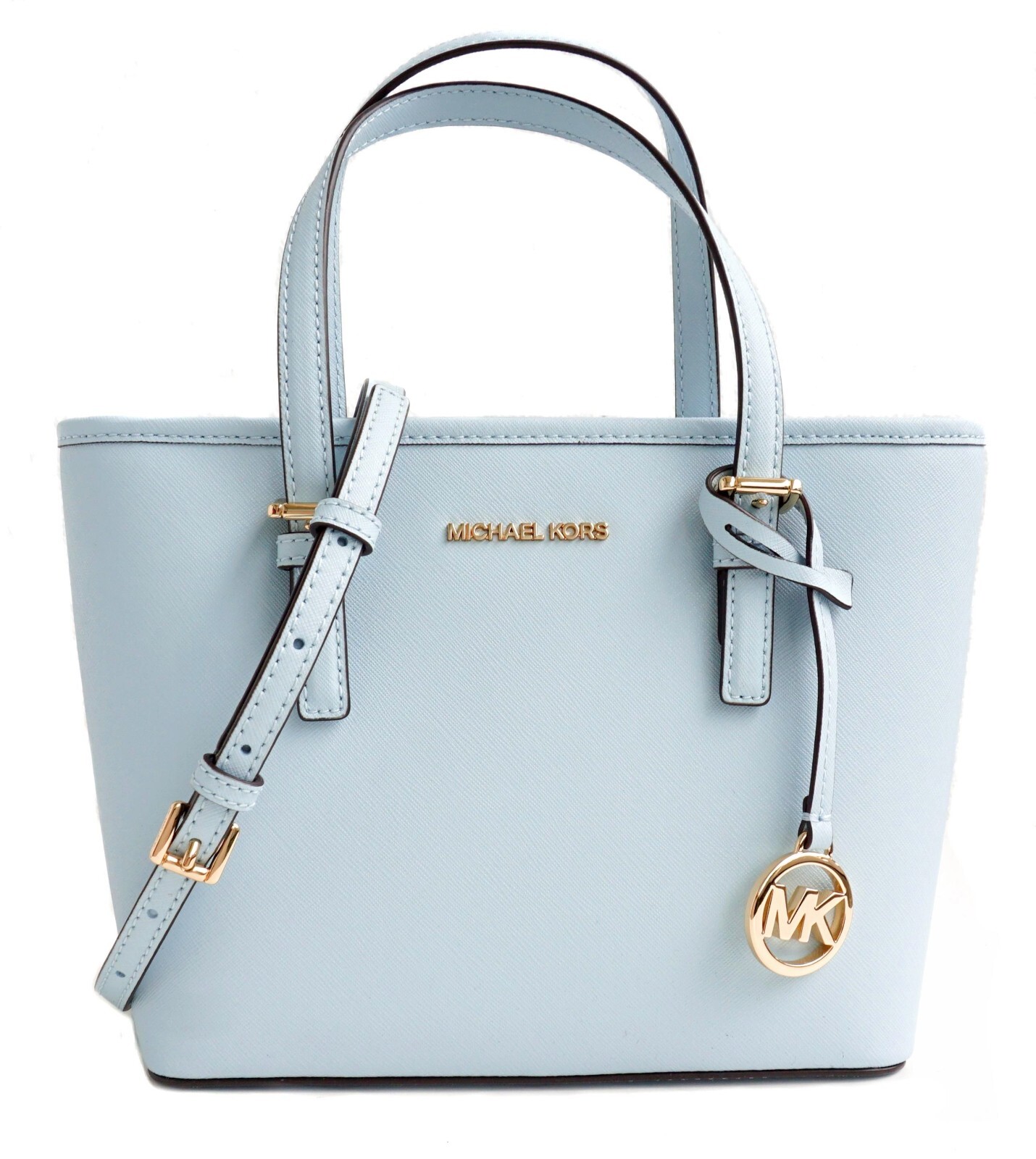 

Michael Kors Женская сумка через плечо Jet Set Travel XS Большая кожаная сумка Vista Blue, Michael Kors Jet Set Travel