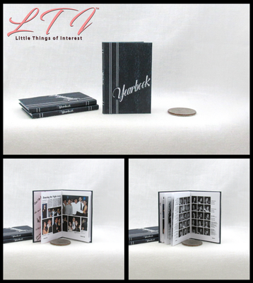 1:6 Scale HIGH SCHOOL YEARBOOK Playscale Miniature Illustrated Book