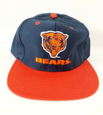 Vintage Chicago Bears NFL Logo 7 Blockhead Snapback hat - 1990's New w/Tag
