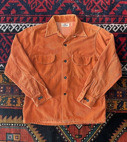 希少 50s USA製 Vintage Print Cords Shirt 希少 50s USA製 Vintage Print Cords Shirt トップス