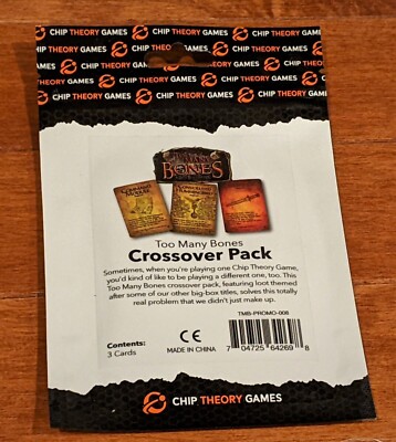 Too Many Bones Crossover Pack Loot Chip Theory Games NEW SEALED