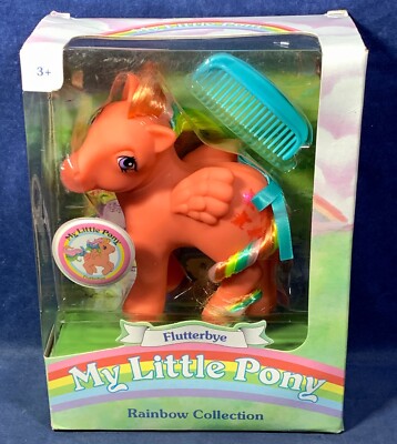 FLUTTERBYE My Little Pony RAINBOW COLLECTION FIGURE Mane BASIC FUN Comb STICKER