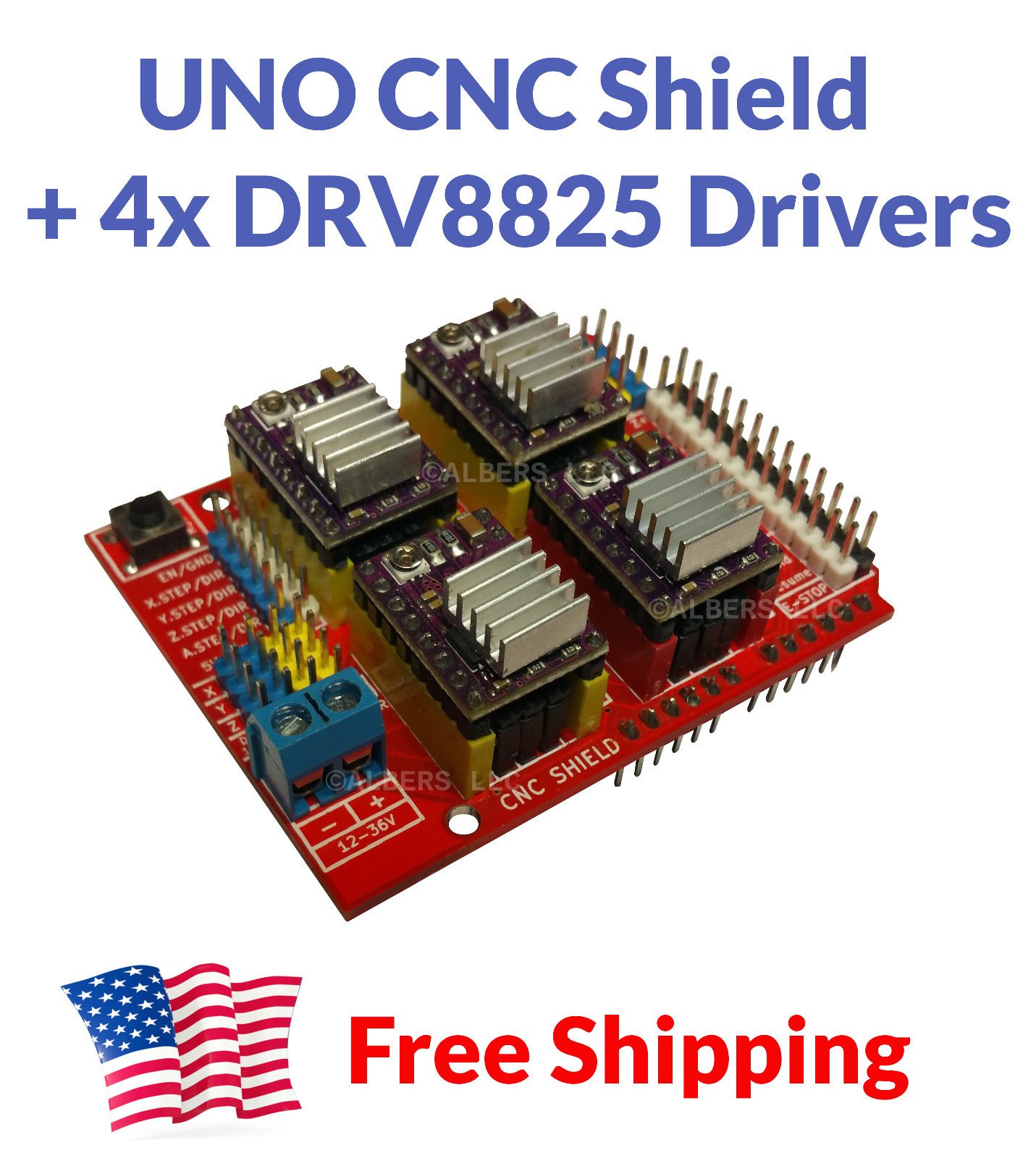 Cnc uno. Drv8825 cnc shield.