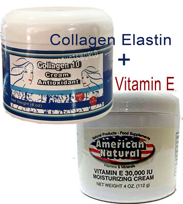 Collagen Hidrolysate and Elastin Fast Absorbing Cream - Face & Neck (4 Oz ) NEW