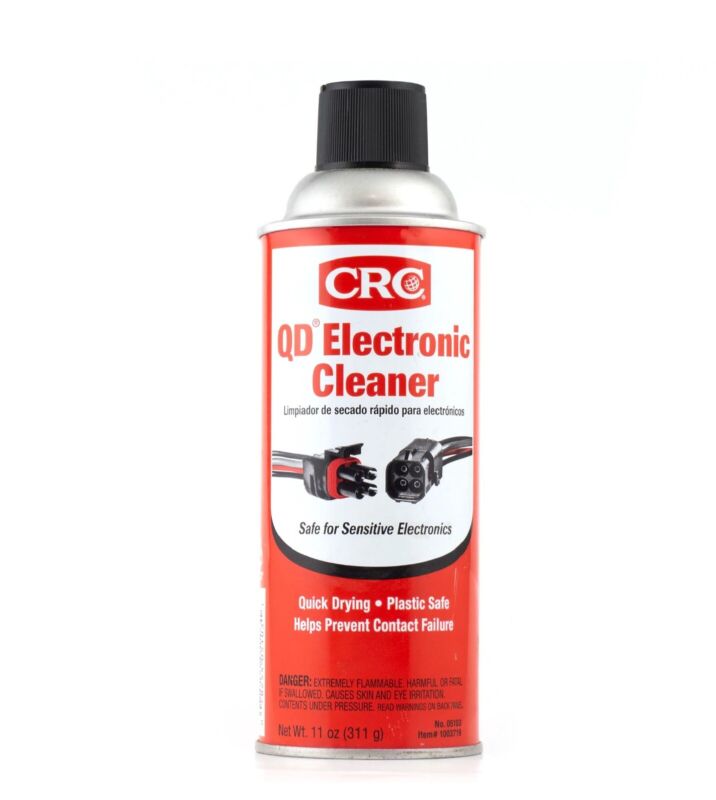 Electronic Contact Cleaner Spray Best Quick Drying Fix CRC QD Corrosion Debris11