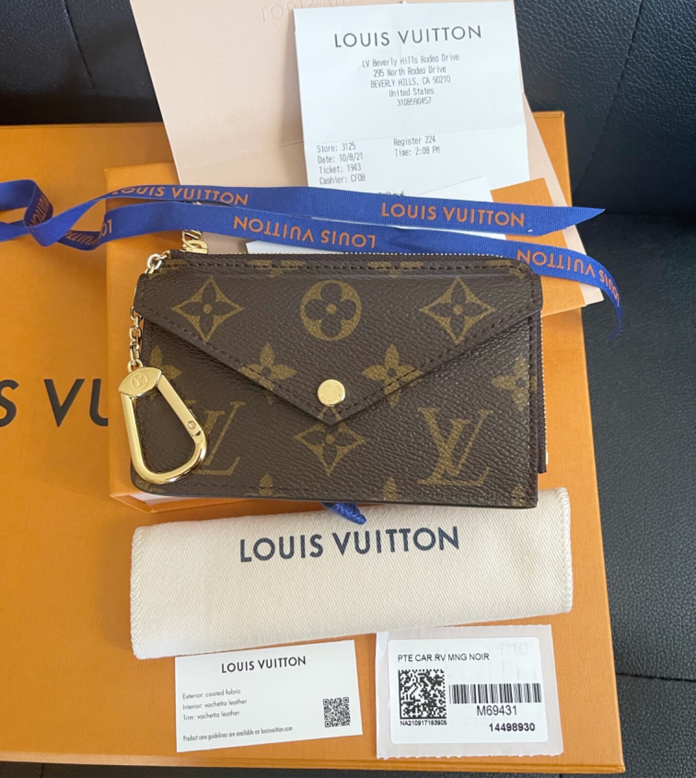 送料込◆希少品【LOUIS VUITTON】Tiny Recto Verso Card Holder Tiny Recto Verso Card Holder LV Bloom - Women - Small