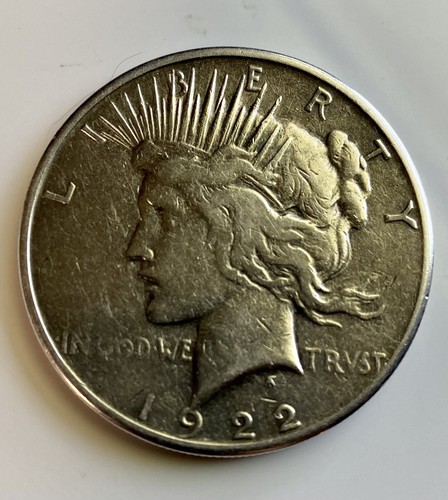 1922-S Liberty Peace Silver Dollar United States Coin-Very