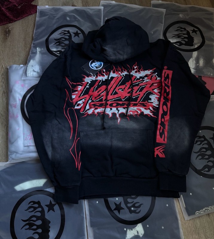 Hellstar Sports Logo Hoodie Black/Red | eBay