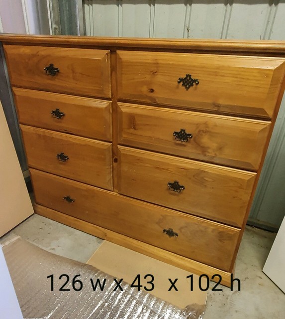 Tallboy chest of drawers solid wood | Dressers & Drawers | Gumtree