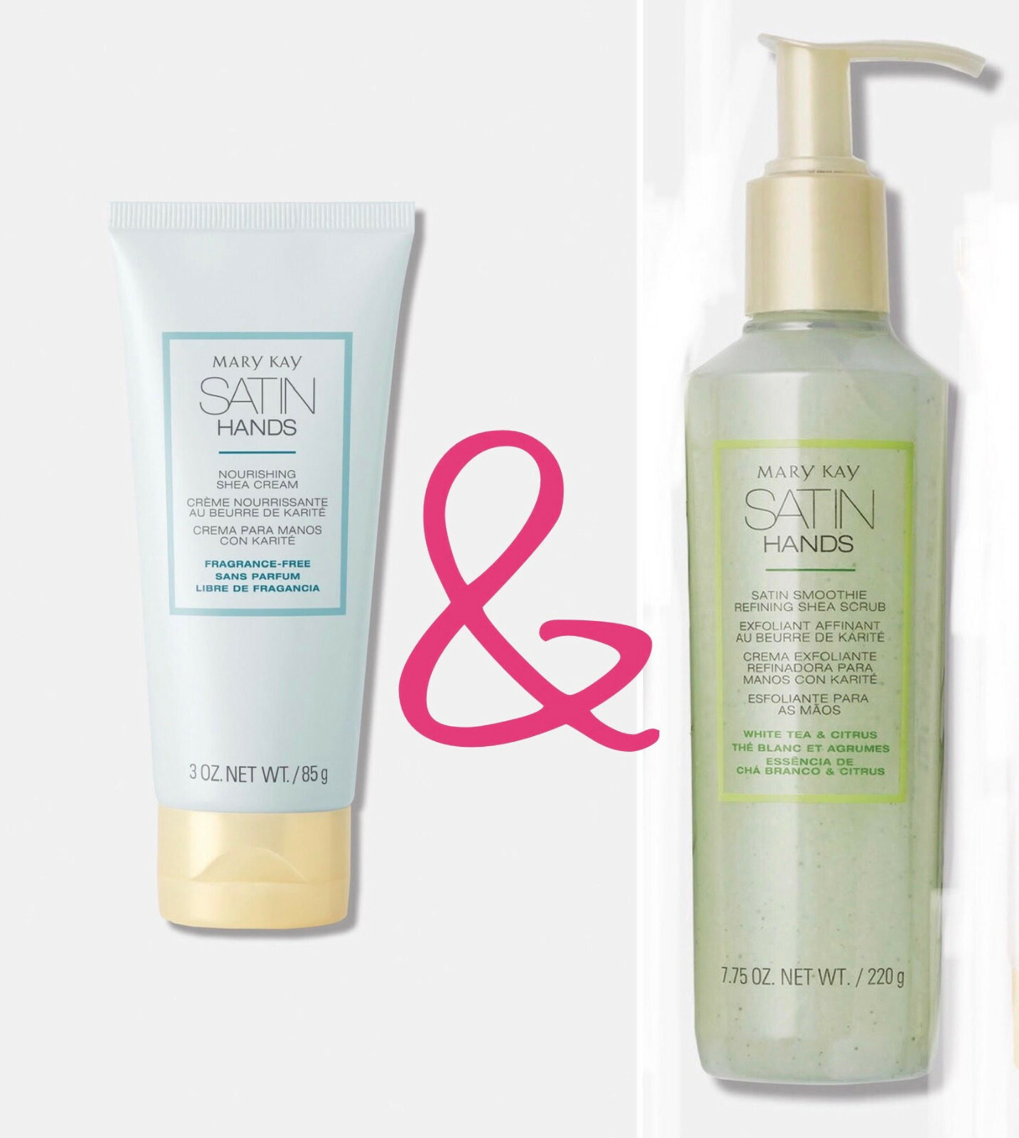 Hand-Set Shea-Peeling & Satin Hands Creme White Tea-Cream Pflegebalsam Mary Kay