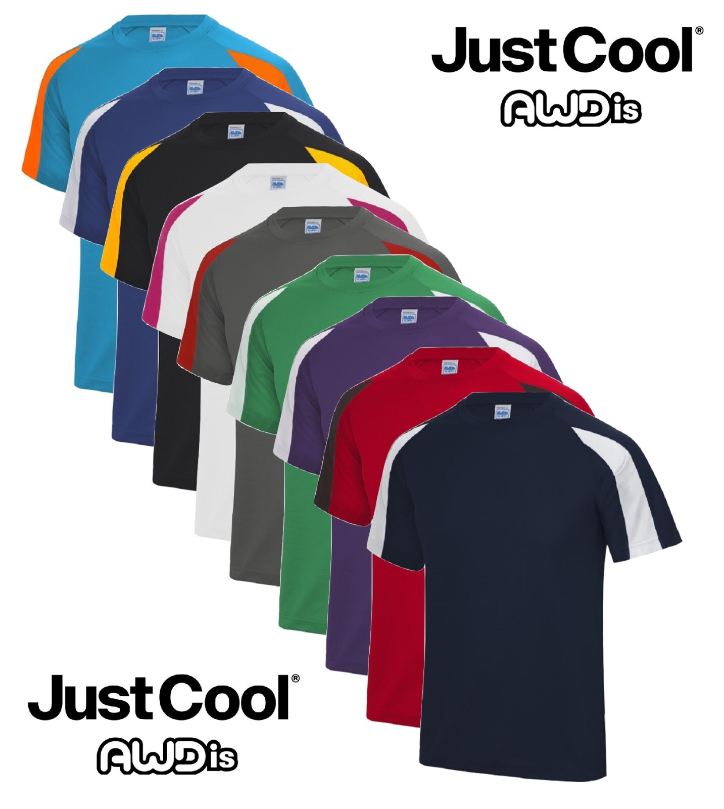 Sport Cool Dri Men's Performance Long Sleeve T-Shirt, Value 4-Pack Black/Black/White/White 2XL