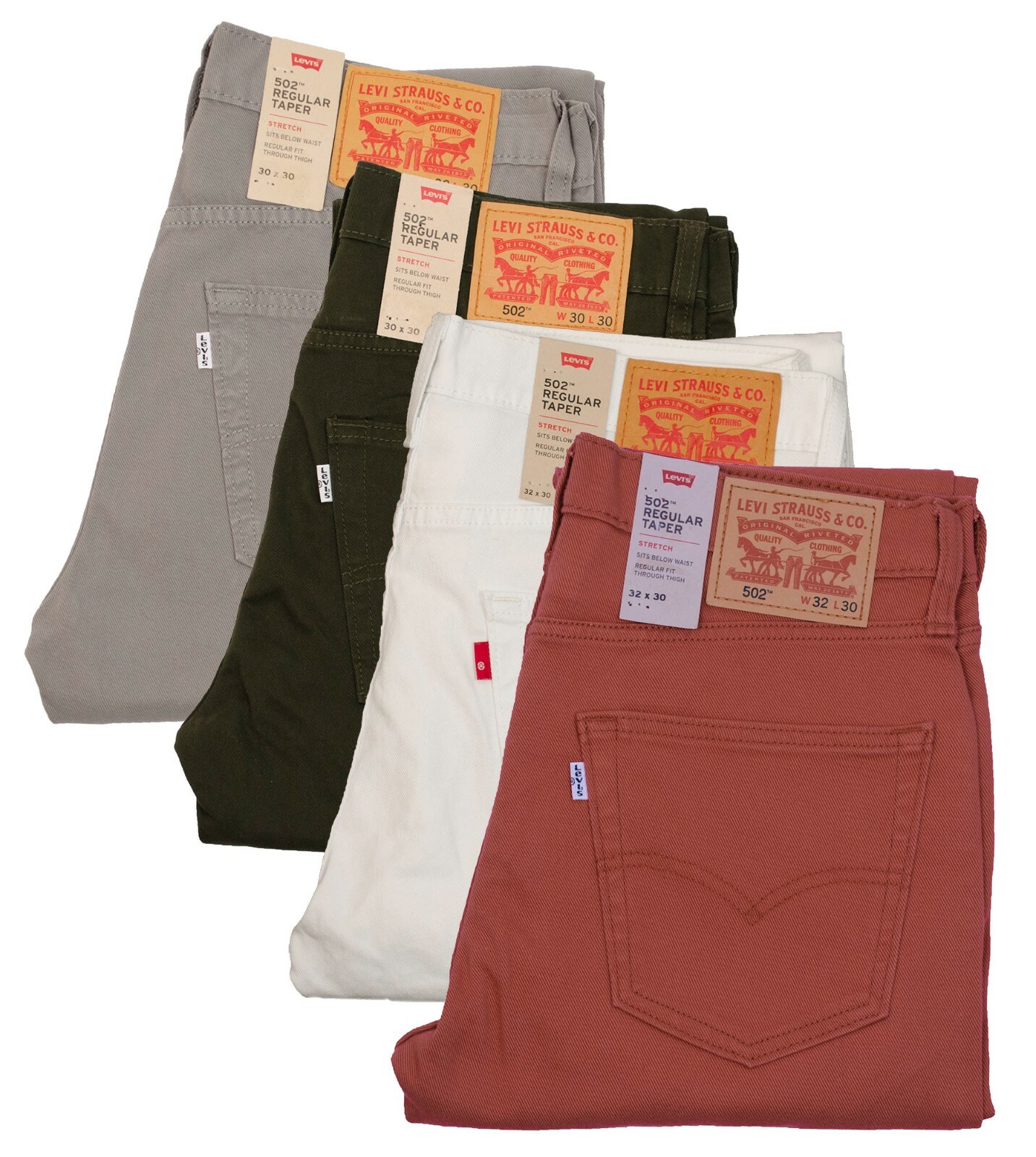 Levi's Men's 502 Stretch Taper Jeans Pants Sit Below Waist Levi's Men's 502 Stretch Taper Jeans Pants Sit Below Waist