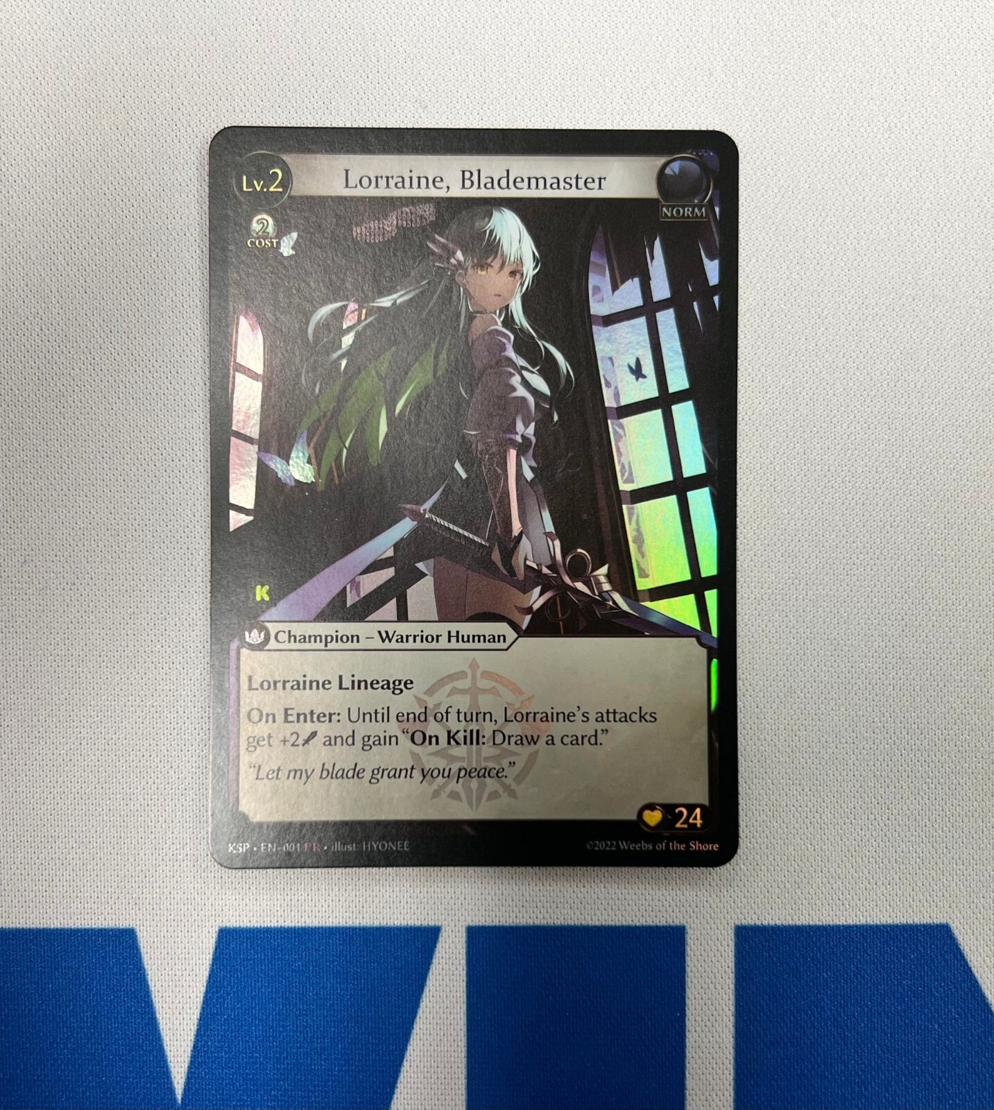 Lorraine, Wandering Warrior プロモFOIL Sample cards: Lorraine, Wandering Warrior | Silvie, Wrote a Blog