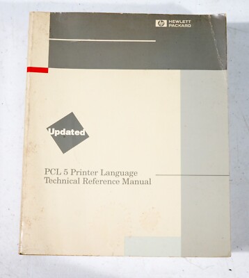 Vintage HP PCL 5 Printer Language Technical Reference Manual ST533