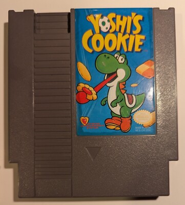 Yoshi s Cookie Nintendo NES Authentic Tested Working 1985 Labels Intact