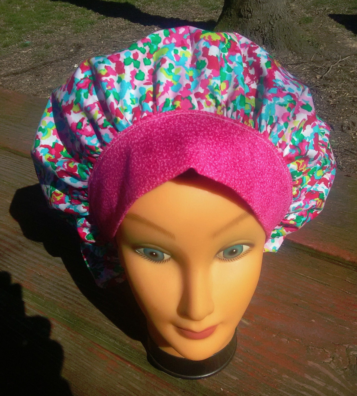 KALEIDOSCOPE Surgical Scrub Hat Cap Bouffant Women Ladies Medical Veterinary OR