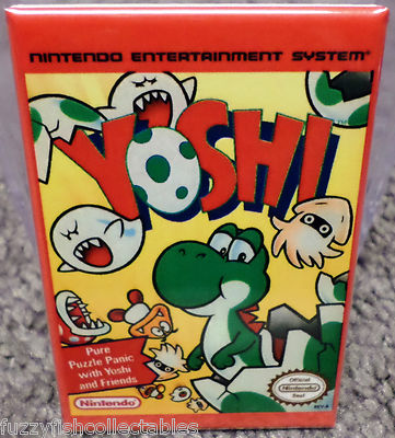 Yoshi Nintendo NES Vintage Game Box  2''x3'' Refrigerator Locker MAGNET