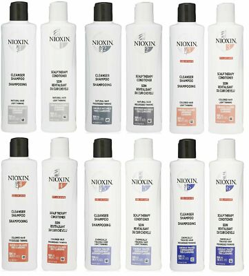 NIOXIN System 1 2 3 4 5 6 Shampoo Cleanser & Conditioner Therapy 10.1oz [Choose]