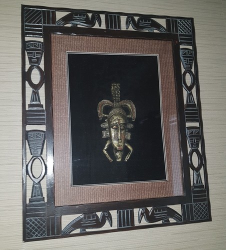 3 Primitave Aztec Framed Shadowboxes nearly new