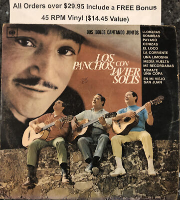 Trío Los Panchos- Con Javier Solís -33 RPM CBS-Venezuelan Press-Free shipping