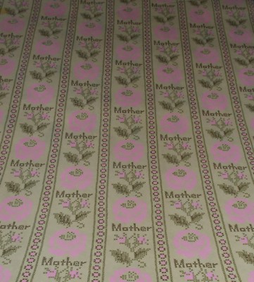 VTG MOTHERS MOTHER'S DAY WRAPPING PAPER GIFT WRAP 1950 20