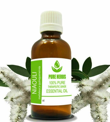 Pure Herbs Niaouli 100% Pure & Natural Melaleuca viridiflora Essential Oil