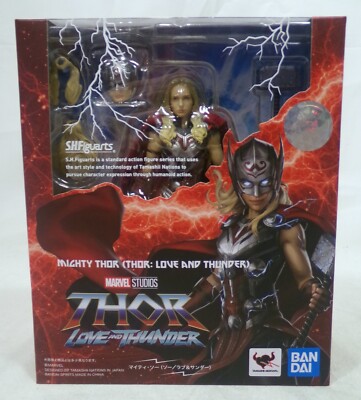 Bandai SH Figuarts Marvel Thor Love and Thunder Mighty Thor 6'' Figure Complete