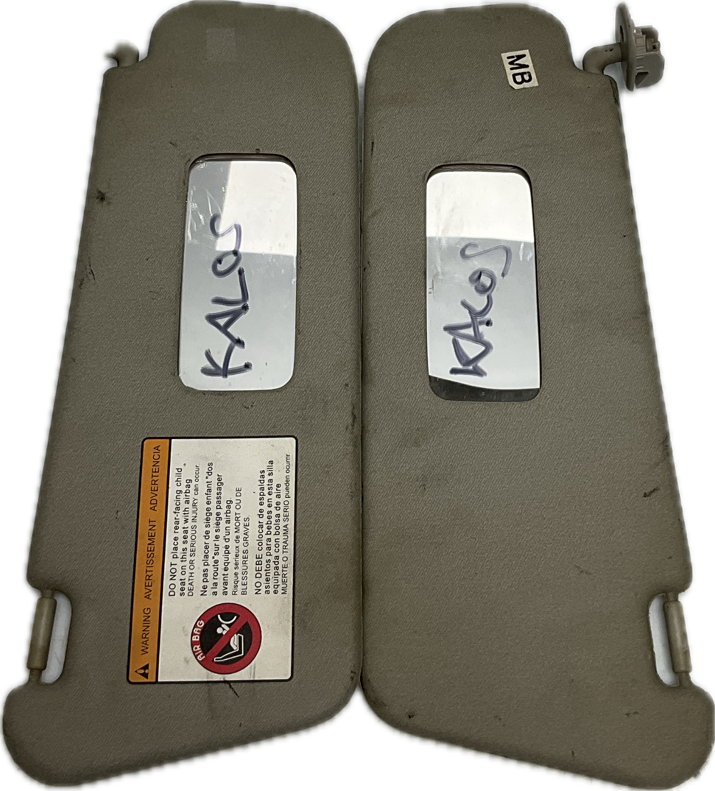Alette pantine parasole DAEWOO KALOS 2002 2003 2004 2005 2006