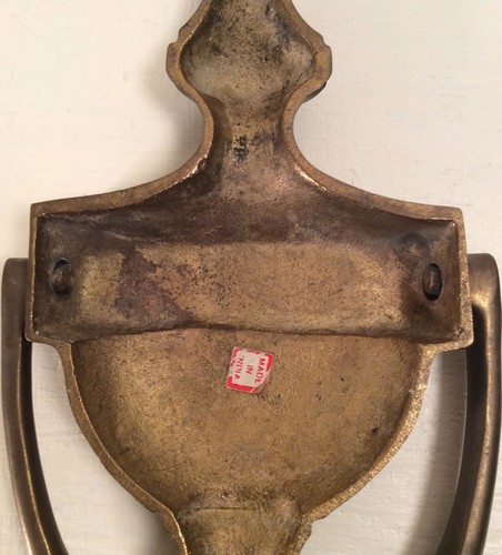 Vintage Cast Iron Brass Door Knocker - Made In India