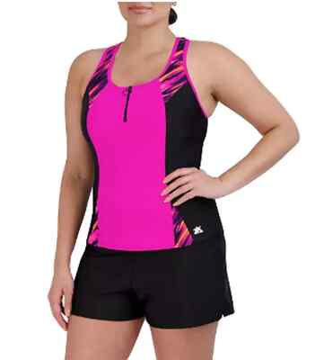 ZeroXposur Ladies Scuba Tankini Swimsuit Honeysuckle Size XL