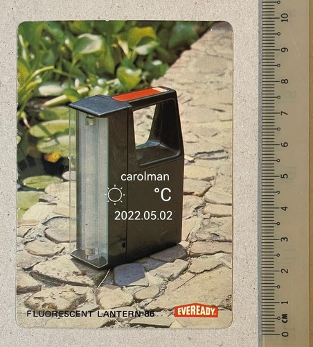 1980 Singapore Advertising Eveready pocket calendar - Fluorescent Lantern 86 1980 Singapore Advertising Eveready pocket calendar - Fluorescent Lantern 86