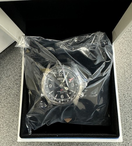 Pre-owned Seiko Prospex Luxe Spb379 Alpinist Gmt Automatic Leatherwatch With Tag Japan