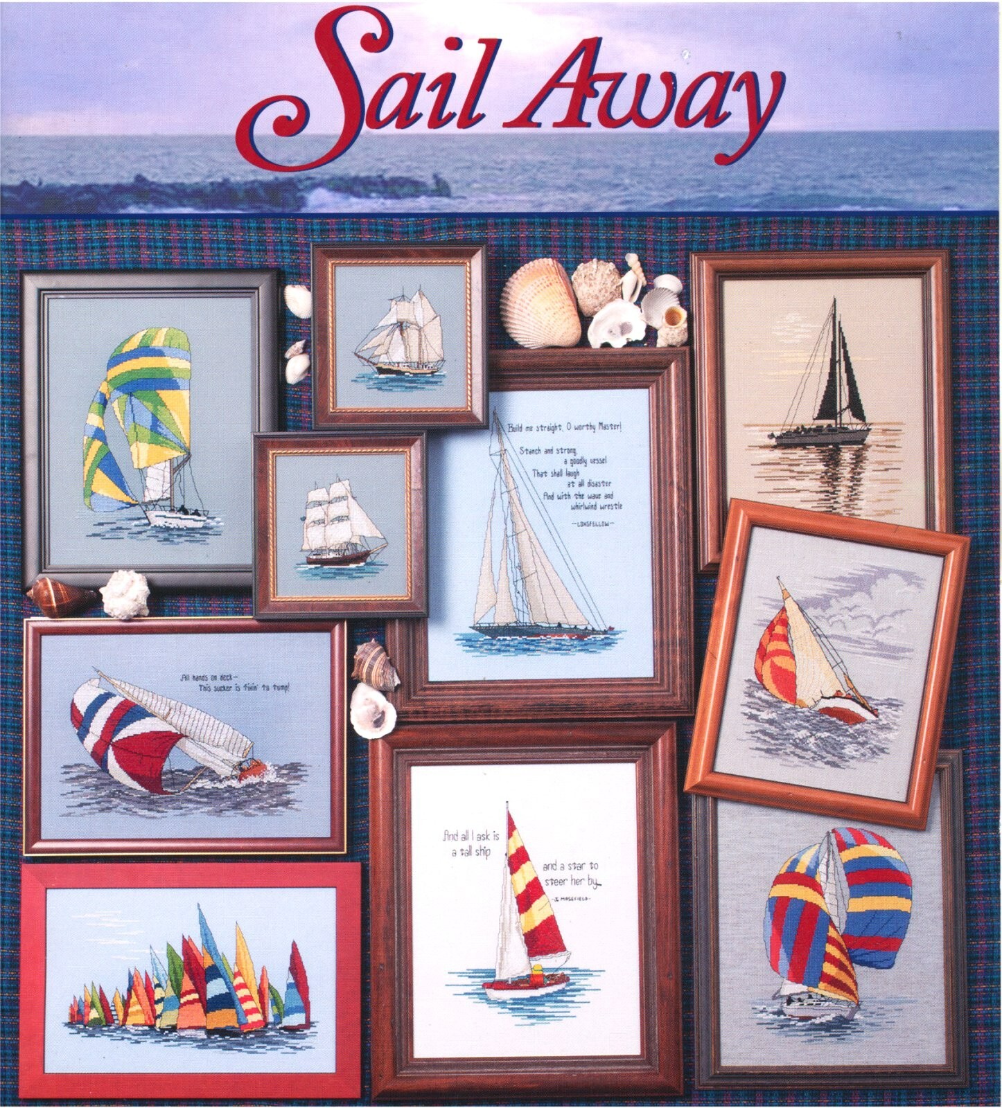 Yachts Crews Sail Away 10 Cross Stitch
