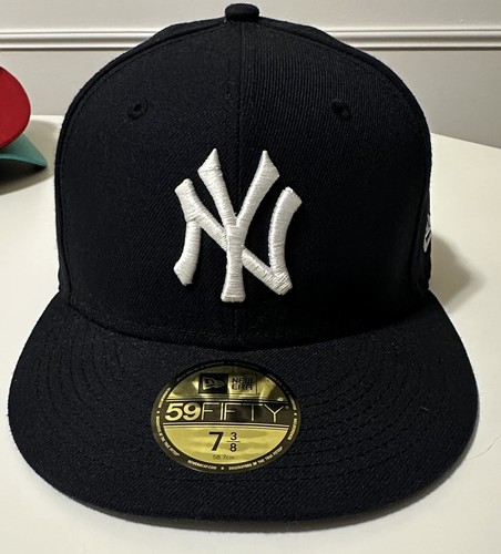 帽子 HOME GAME NEW ERA HAT NAVY 7 7/8 New Era 59Fifty New York NY Yankees Game Fitted Hat (Dark