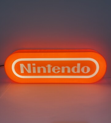 Nintendo 3d Printed LED Sign