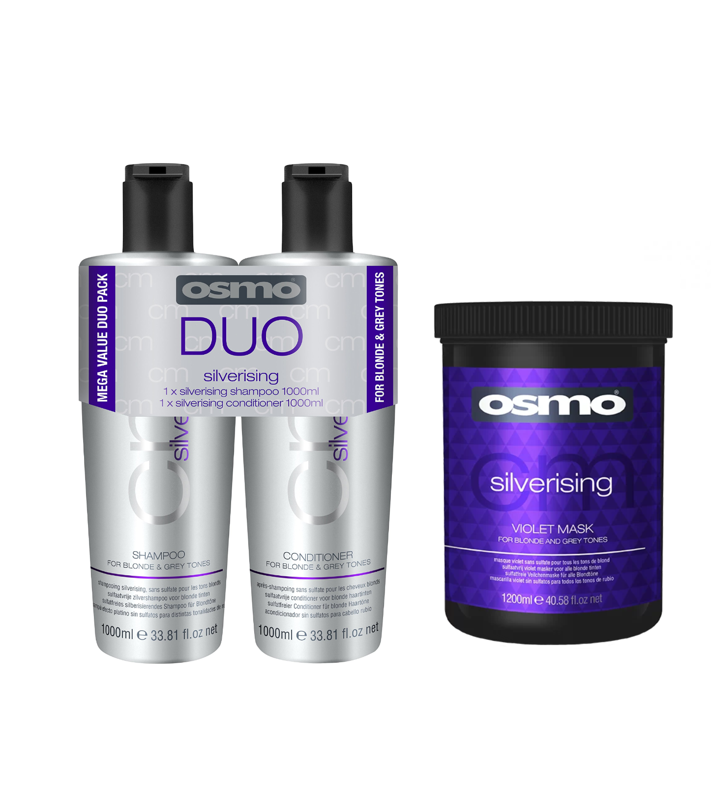 Osmo Silverising Veilchenmaske 100 Ml – Sulfatfreie Haarmaske Für Silbrigen Glanz