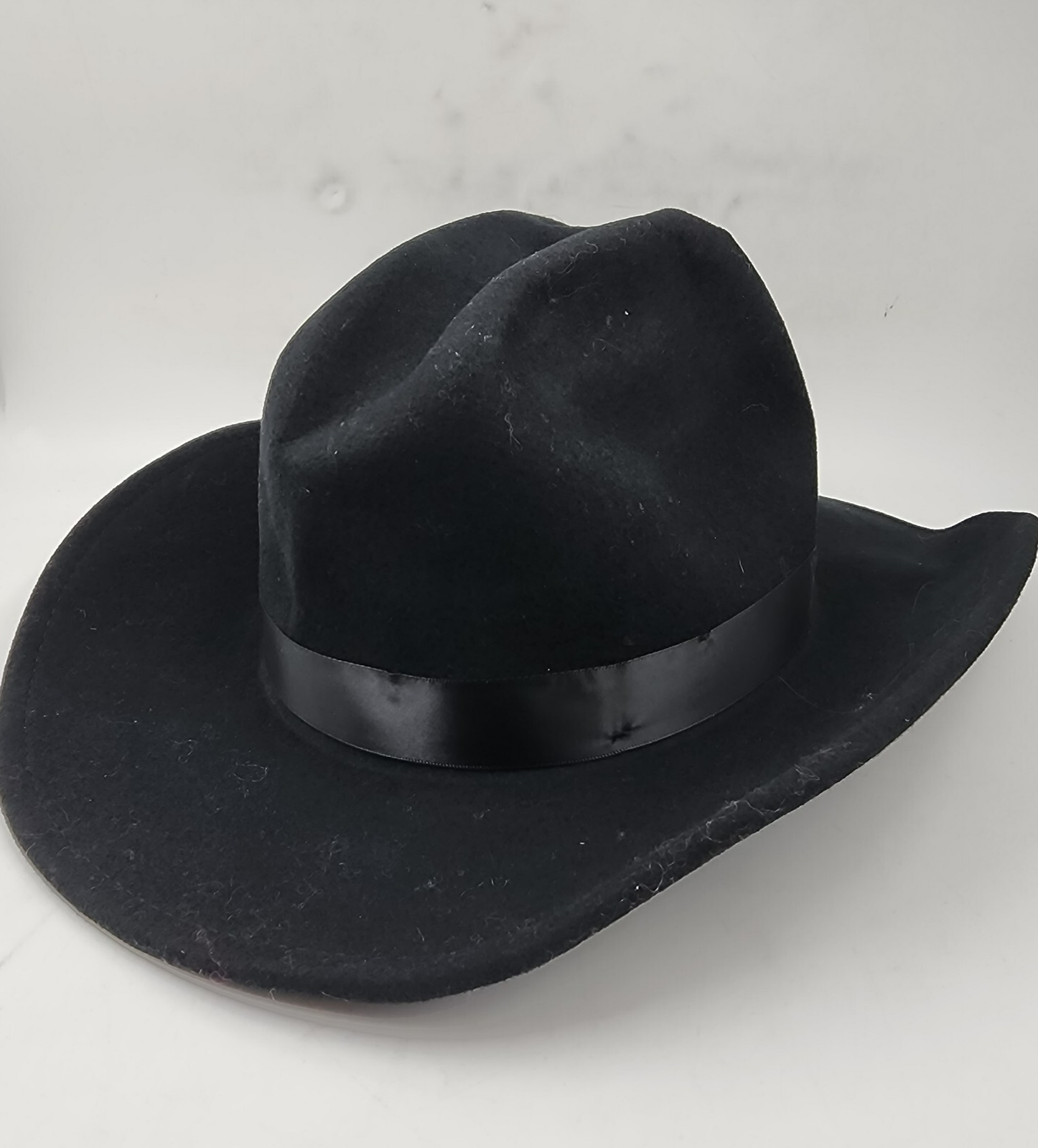 Marcus Adler Wool Short-Brim Cowboy Hat with Satin Trim Women's OS Black - Picture 3 of 14