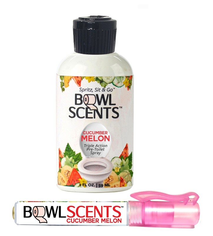 Bowl Scents Toilet Spray 2 Oz Refill + Pink Traveler Fits In Pocket